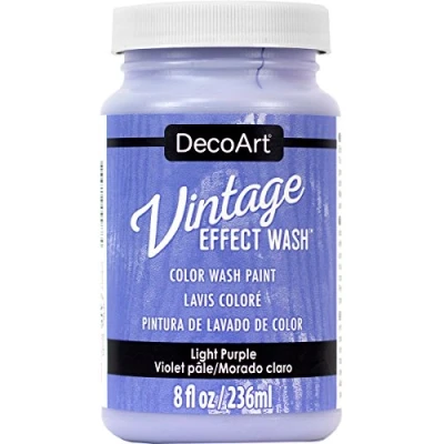 Image of DecoArt Vintage Effect Wash Paint, Light Purple, 6.09 x 10.92 cm