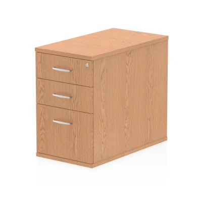 Image of Impulse 800 Desk High Pedestal 3 Drawer Oak I000779