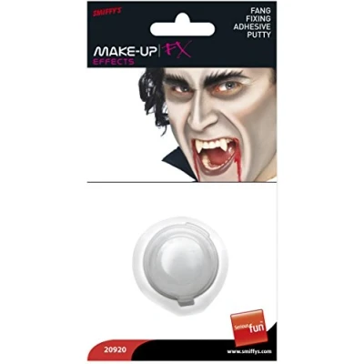 Image of Smiffys Make Up FX, Fang Fixing Adhesive Putty, Be , Cosmetics and Disguises Fancy Dress, Cosmetic Dress &amp; Disguises.
