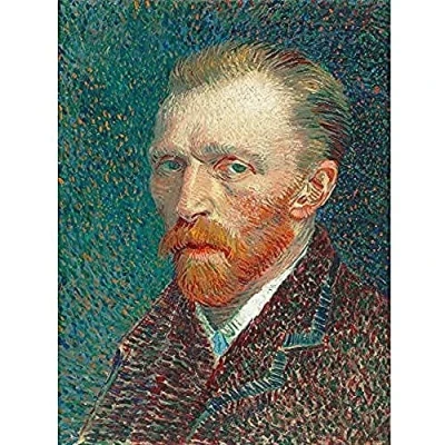 Image of Vincent Van Gogh Self Portrait 1 Art Print Canvas Premium Wall Decor Poster Mural