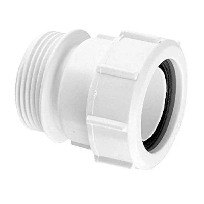 Image of McAlpine T31M BSP Male Multifit Straight Connector, White