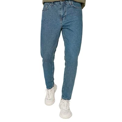 Image of Trendyol Man Regular Waist Skinny fit Relaxed Jeans Navy Blue