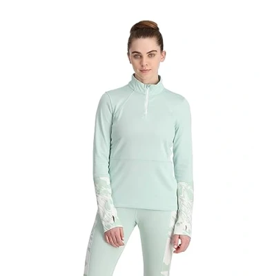 Image of Spyder Charger 1/2 Zip Women Baselayer, Winter Green, XL