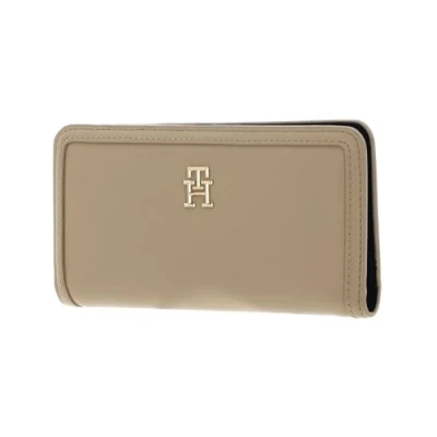 Image of Tommy Hilfiger TH Monotype Large Slim Wallet Harvest Wheat, Elegant