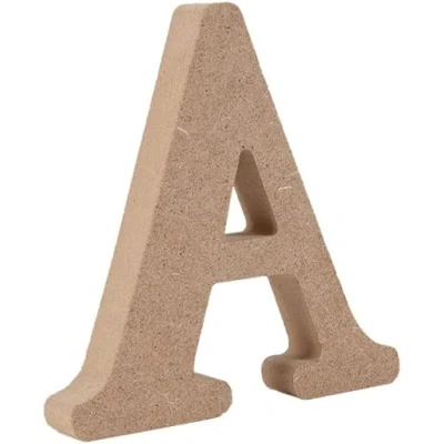 Image of Wooden MDF Letter A Size 13cm Tall Free Standing Letters for Arts &amp; Crafts Personalized Name Decor