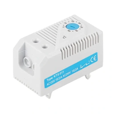 Image of 0 60℃ Adjustable Mechanical Thermostat Compact Electric Temperature Controller Switch(Blue Button)