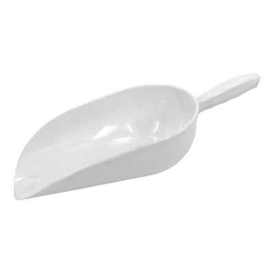 Image of White PP Plastic Scoop Multipurpose Measuring for Dry and Liquid Ingredients, Heavy Duty Home, Commercial, Industrial Use, Ice, Icecream, Flour, Sugar, Pet Food (52 oz)