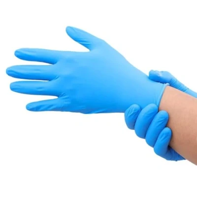 Image of Supertouch Blue Nitrile Powder Free Gloves Extra Large Pack of 100