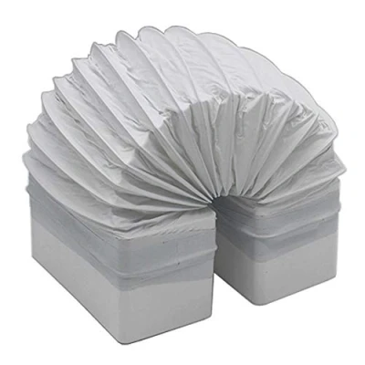 Image of Kair Rectangular Flexible Bend 110mm x 54mm 500mm Length PVC Hose