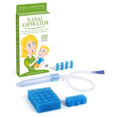 Image of SSWA Co. Ltd Baby Nasal Aspirator with 24 Hygienic Filters Blue