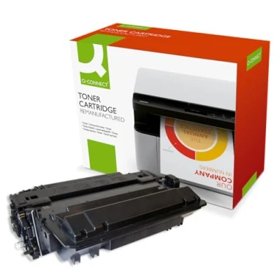 Image of Q Connect Compatible Toner for HP CE255X Cartridge, Black