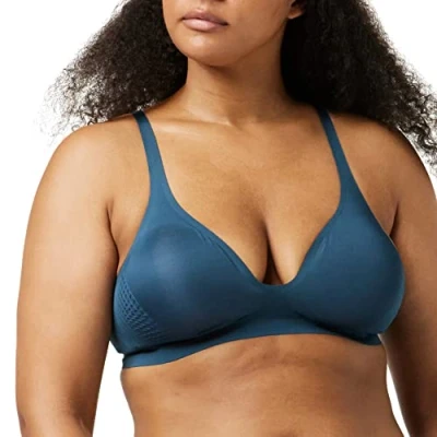 Image of Sloggi Women&#039;s Body Adapt T Shirt Bra Padded, Secret Lagoon, S