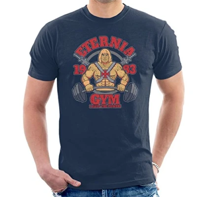 Image of He Man Eternia Gym Men&#039;s T Shirt Navy Blue