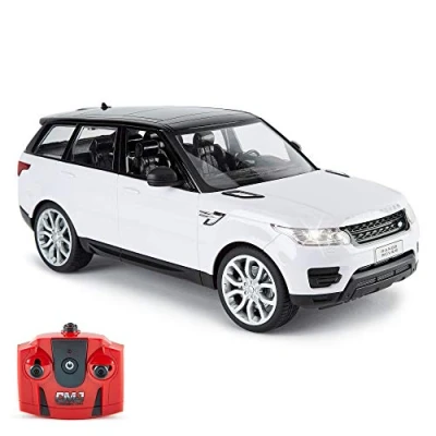 Image of CMJ RC Cars Officially Licensed Remote Control Range Rover Sport in 30CM Size 1:14 Scale White Colour