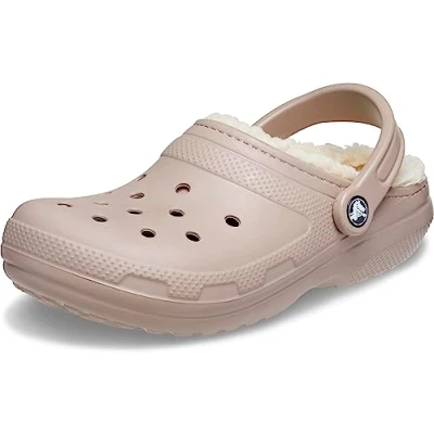 Image of Crocs Unisex Classic Lined Clog, Mushroom Bone, 8 UK Men/ 9 Women