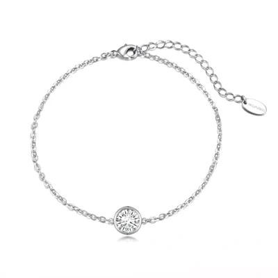 Image of Philip Jones Crystal Anklet Created with Zircondia® Crystals