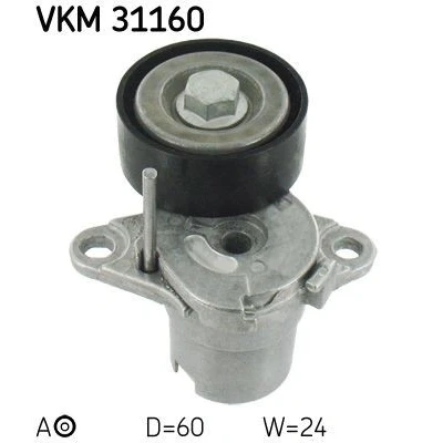 Image of 06L903133F Tensioner Pulley SKF VKM 31160 AUDI: A5 B8 Coupe, A8 D4, A4 Avant, VOLKSWAGEN: Golf 7, Polo V Hatchback, Passat Variant