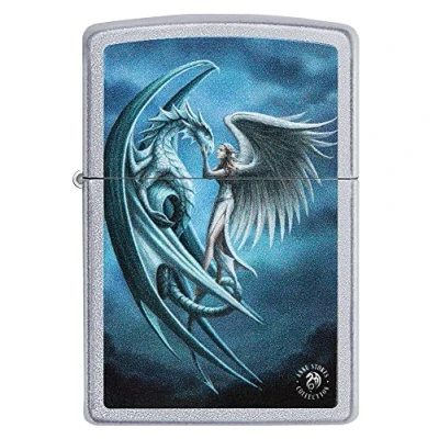 Image of Zippo Lighter, Satin Chrome, One Box, 48004 000002, Metal