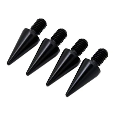 Image of PrecisionGeek M8 10mm dia Black Aluminium Speaker Spikes Set of 4