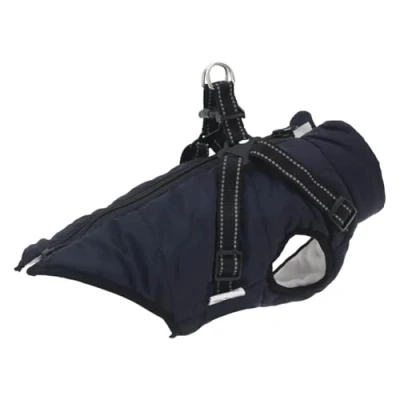 Image of vidaXL Dog Coat with Reflective Waterproof Harness, M, Winter Coat, and Puppy Harness