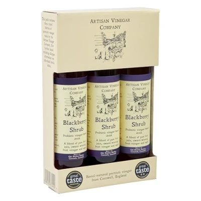 Image of Blackberry Shrub by the Artisan Vinegar Company 3x250ml Gift Box