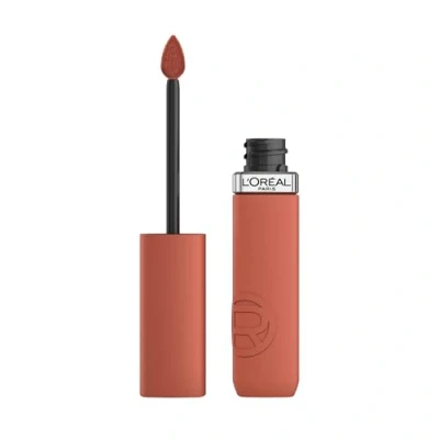 Image of L&#039;Oréal Paris Liquid Lipstick, Intense Colour, Longwear Matte Formula with Hyaluronic Acid, Transfer and Smudge Resistant, Infallible Resistance, Shade: 115 Snooze Your Alarm