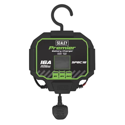 Image of Sealey Premier Battery Maintainer Charger 16A Fully Automatic
