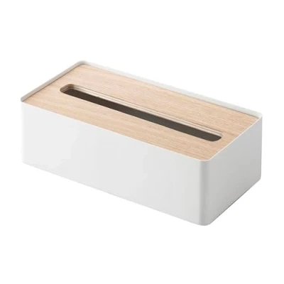 Image of Yamazaki Tissue Box, Metal, Natural, One Size