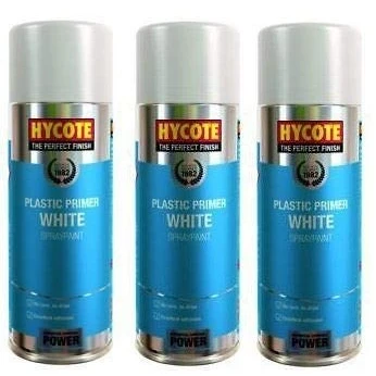Image of Hycote White Plastic Primer 400ml (Pack of 3)