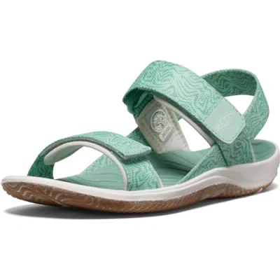Image of Keen ELLE Backstrap Children Unisex Walking sandals for kids, Size: 8k, Green Textile/synthetics