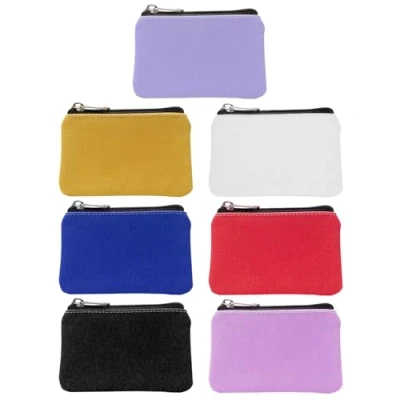 Image of EUPSIIU 7 Pcs Small Canvas Coin Purse, Zipper Pouch, Tool Pouch Organizer, Zip Purse Mini Wallet, Holder Wallet for Women Men Kids Coin,Credit Card, Keys (Multicolor)