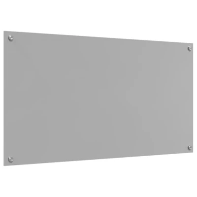 Image of vidaxl Light Grey Acrylic Kitchen backsplash 110x60 cm Modern Tempered Glass Heat Resistant Easy to Clean Minimalist Design