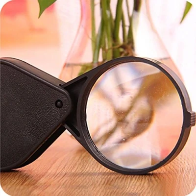 Image of WFZ17 Magnifying Glass,10X Folding Pocket Jewelry Magnifier Reading Loupe Glass