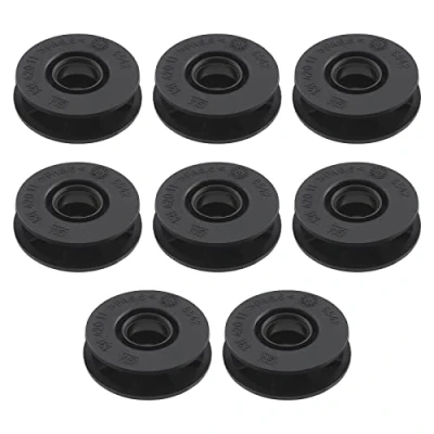 Image of YINETTECH 8PCS Car Floor Mat Clips 13142011 13142012 Carpet Anti Slip Buckle Plastic Fastener Clip Round Fixing Grip Clamps Mounting Retainer Black