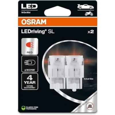 Image of OSRAM LEDriving® SL, ≜ WY21W, Amber, LED signal lamps, Off road only, non ECE, Double Blister