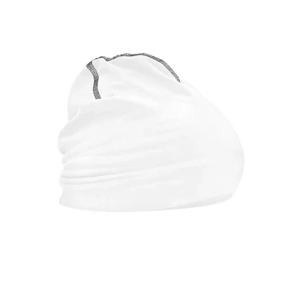 Image of Beechfield Double Layer Knit Hemsedal Cotton Beanie White/Black