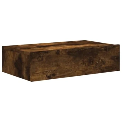 Image of vidaXL Smoked Oak TV Cabinet with RGB LED Lights and Ample Storage, Wooden Media Unit for Living Room, Assembly Required