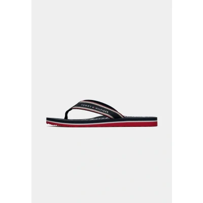 Image of Tommy Hilfiger Graphic Beach Pool shoes, Women&#039;s, Size: 3.5, Space blue Polyester