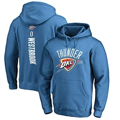 Image of KEPL Hoodies Long Sleeve Sweatshirt Casual NBA Basketball Clothing Unisex Thunder Men Clothing,XL