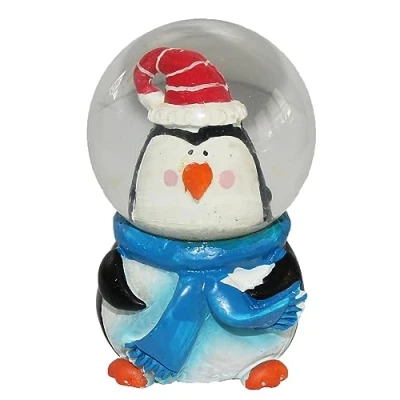 Image of Christmas 4.5cm Snow Globe Waterball Decoration Penguin