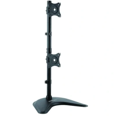 Image of StarTech.com Vertical Dual Monitor Stand Supports Monitors 13 to 27 Adjustable Computer for Double Stacked VESA Black (ARMBARDUOV)