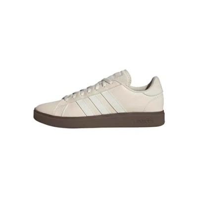 Image of adidas Men&#039;s Grand Court Base 2.0 Shoes, Wonder White/core White/GUM5, 7.5 UK