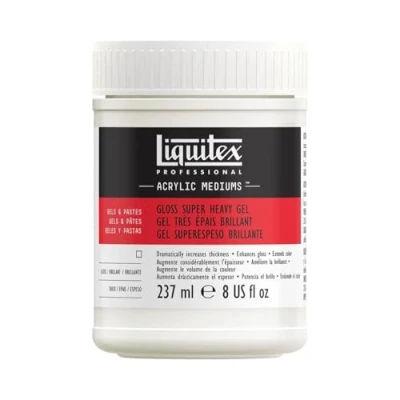 Image of Liquitex 7408 Professional Gloss Super Heavy Gel Medium, 237 ml , White