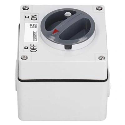 Image of Waterproof Switch 500V Outdoor Power Isolator On‑Off Dustproof Rotary Control Socket with Accessories(3P40A)