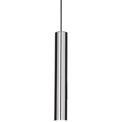 Image of Look 1 Light Slim Ceiling Pendant Chrome, GU10