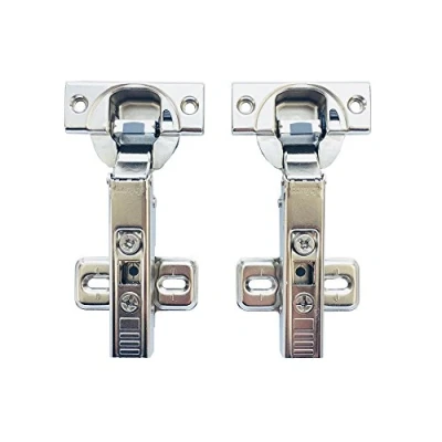 Image of Blum Clip Top BLUMOTION 110 Degree Standard Hinges Kitchen Cabinet Cupboard Door Hinge 71MB3550 Self Slow Close Mechanism Made in Austria Full Overlay, Pack of 2
