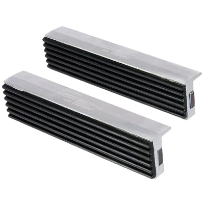 Image of BGS 3044 Bench Vice Jaw Protectors Aluminium 125 mm 2 pcs.