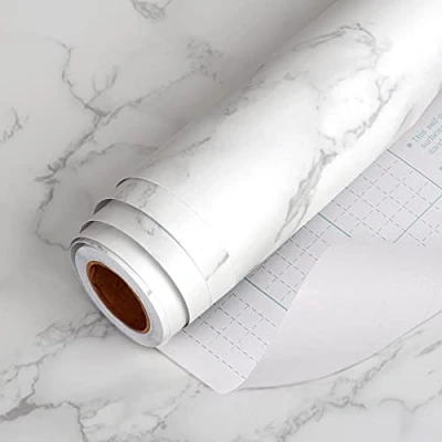 Image of Youyijia Marble Wallpaper 1000cmx45cm Self Adhesive Gray Granite Sticky Back Waterproof Decorative Stickers for Furniture Doors Walls Kids Bathroom