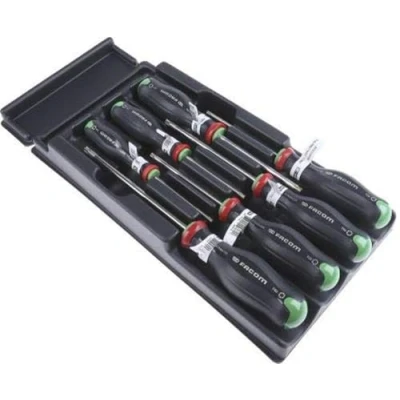Image of Facom MOD.ATX PROTWIST® Screwdriver Modules for Torx Plus® Screws in Thermoformed Shell 840 g Black