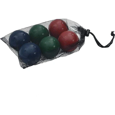 Image of vidaXL 8 Piece Bocce Ball Set with Carrying Bag Solid Pine Wood
